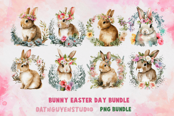 Download Bunny Bundle Easter Day, PNG Bundle - Png Collection