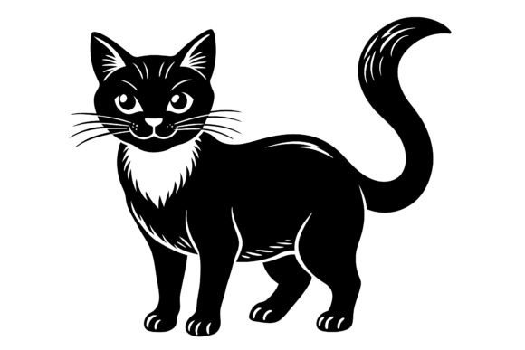 Download Cat Vector Silhouette Illustrator Design - Cat Collection