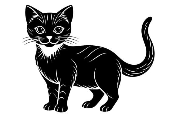 Download Cat Vector Silhouette Illustrator Design - Cat Collection