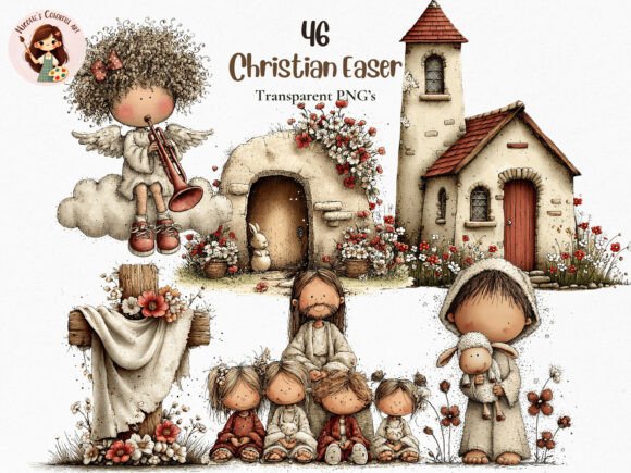 Download Christian Easter Clipart PNG Bundle - Easter clipart Collection