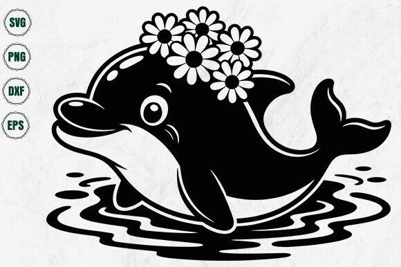 Download Cute Dolphin Svg Png Dxf Eps File - Png Collection