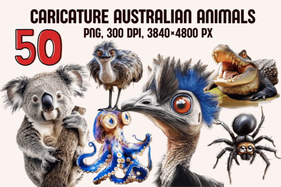 Download Caricature Australian Animals - Cat Collection