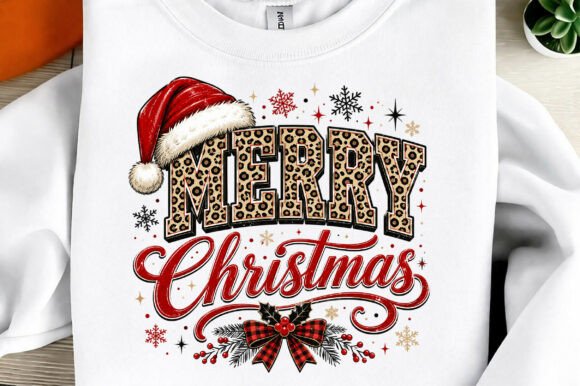 Download Merry Christmas Leopard Print PNG - Png Collection