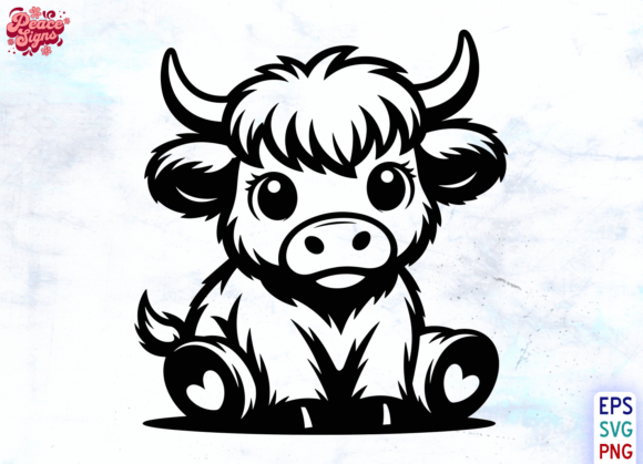 Download Chibi Highland Cow SVG, Highland Cow Png - Png Collection