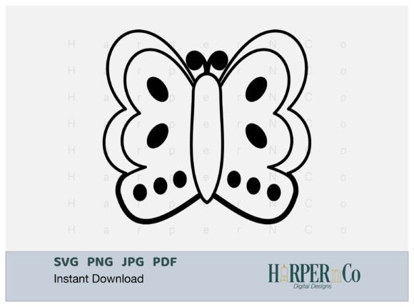 Download BUTTERFLY OUTLINE 8 SVG PNG Cut EPS File - Png Collection