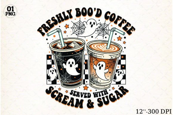 Download Freshly Boo’d Coffee Halloween Fall PNG - Png Collection