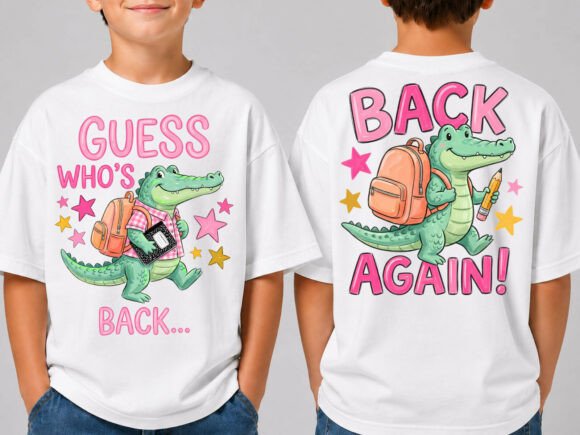Download Guess Who's Back to School Alligator PNG - Png Collection