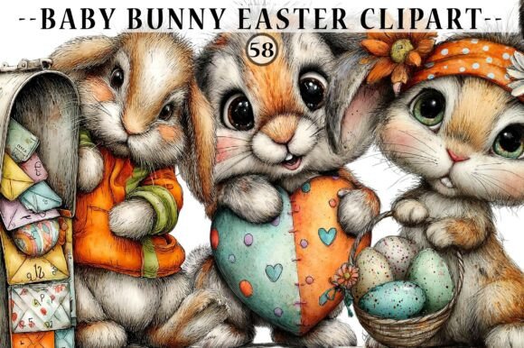 Download Baby Bunny Easter Clipart - Premium Bundle