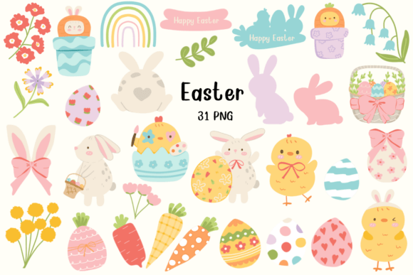 Download Cute Easter Egg PNG Chicken Easter Bunny - Png Collection