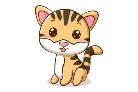 Download Vector Cute Cat Cartoon Character - Cat Collection