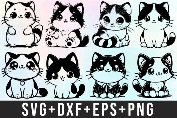 Download Cute Cat Svg Bundle - Cat Collection