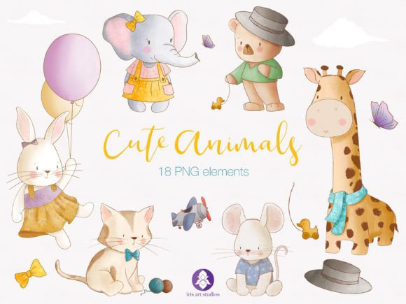 Download Cute Animals Clipart, Baby Animals PNG - Png Collection