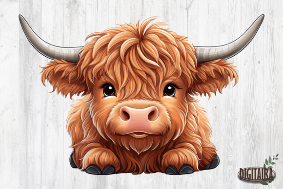Download Cute Baby Highland Cow PNG - Png Collection