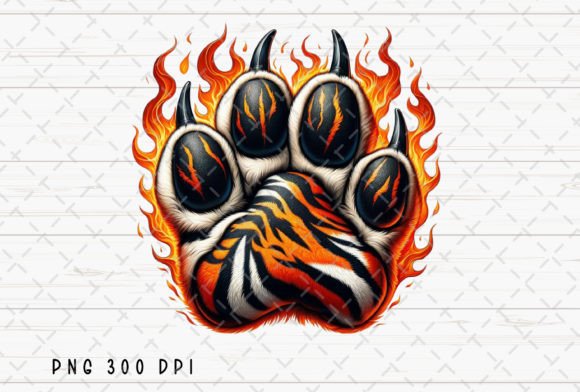Download Tiger Paw Mascot Sublimation PNG - Png Collection