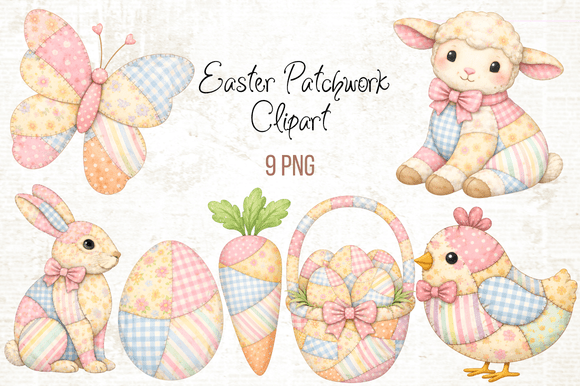 Download Patchwork Easter Clipart PNG - Premium Resources