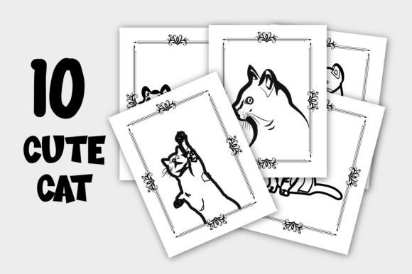 Download Abstract Hand-drawn Line Art Cat Vector - Cat Collection