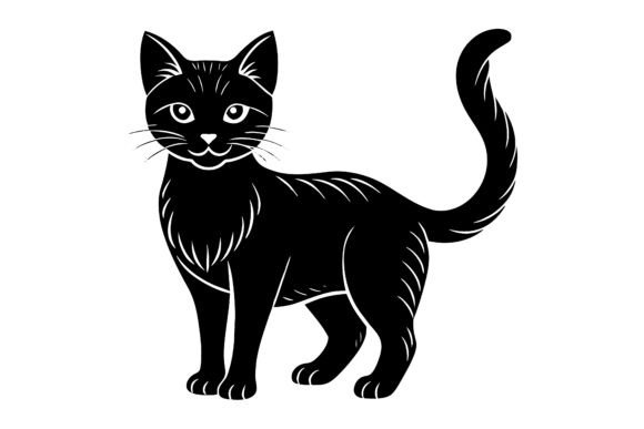 Download Cat Vector Silhouette Illustrator Design - Cat Collection