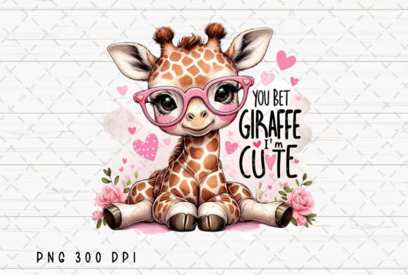 Download You Bet Giraffe I'm Cute Kids Girls PNG - Png Collection