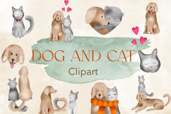 Download Dog and Cat Clipart Free - Cat Collection