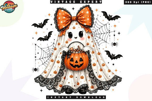 Download Pumpkin Bucket Ghost Halloween PNG - Png Collection