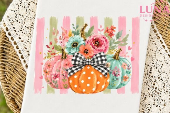 Download Floral Pumpkins Fall PNG Sublimation - Png Collection