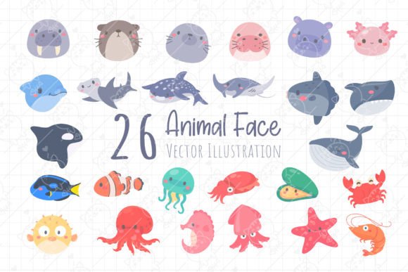 Download Ocean Animal Face  | Baby Animals Png - Png Collection